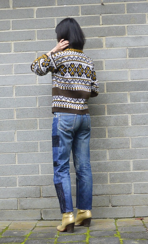 boro denim jeans