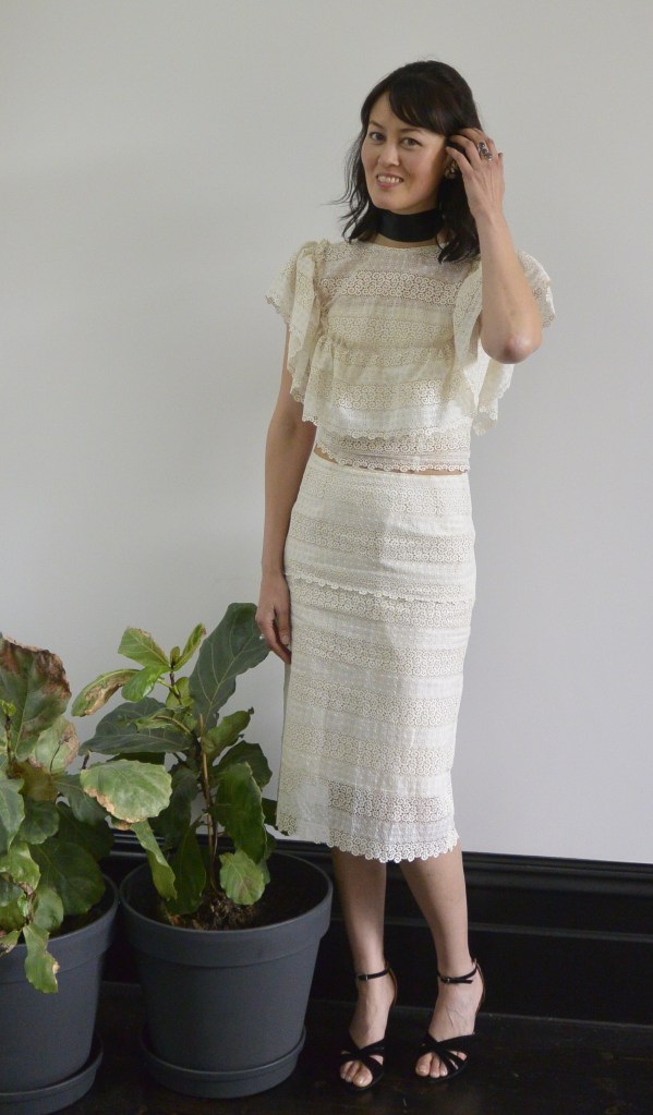 lace DIY cheap skirt & blouse