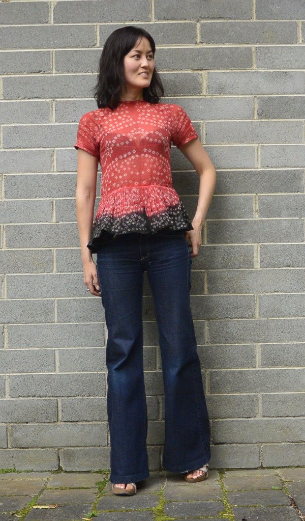 Indian scarf top flares