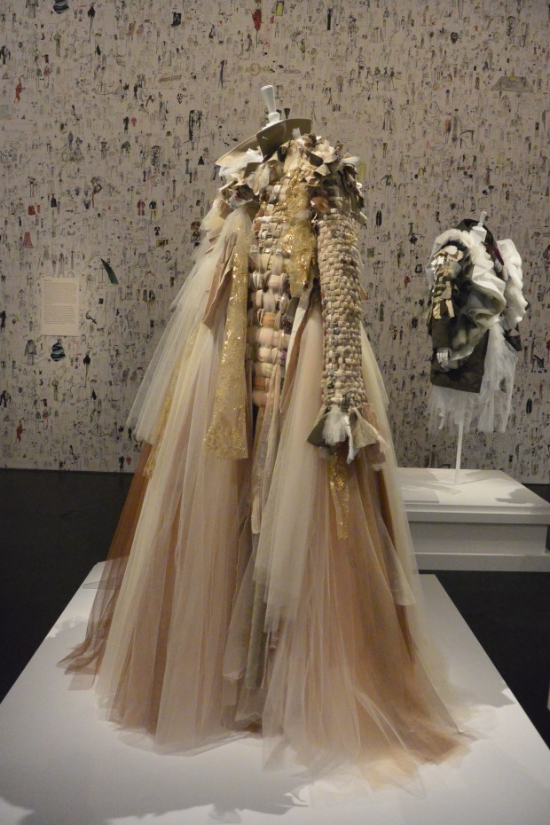 viktor & rolf long recycled tulle dress