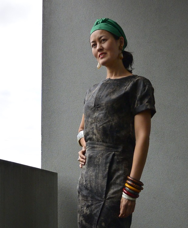 leather sewing blouse