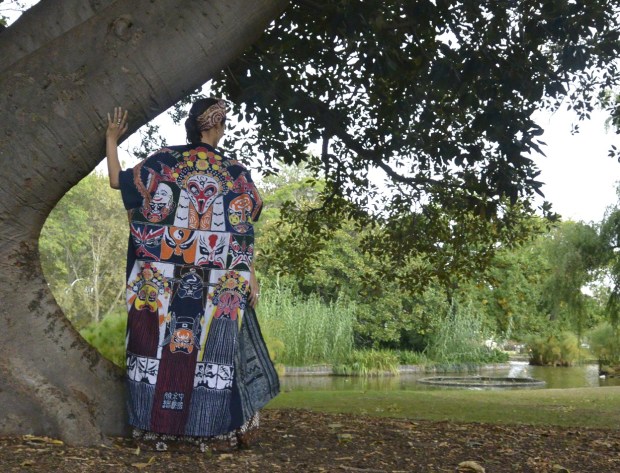 Chinese opera coat batik