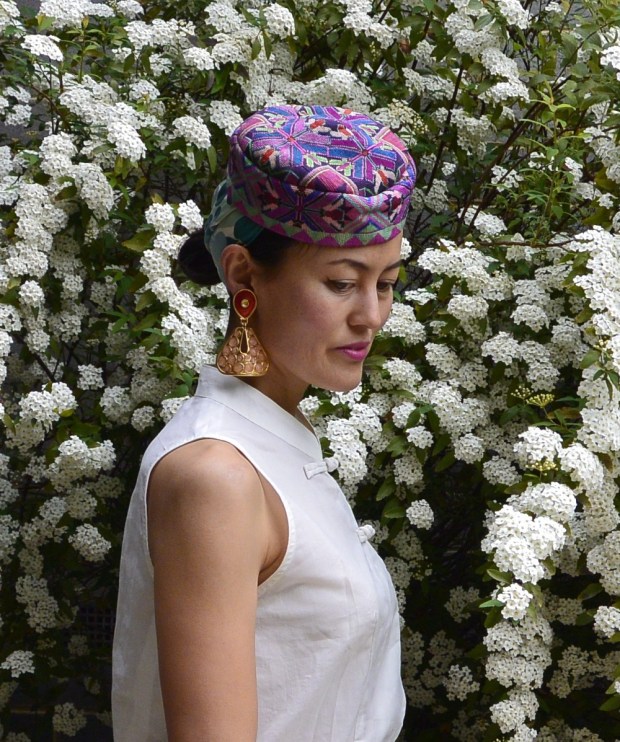 cap embroidery scarf