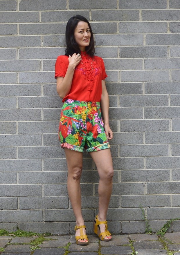 tropical vintage shorts