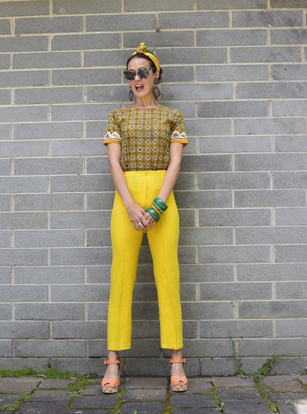 yellow pants