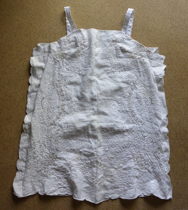 embroidered white dress