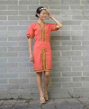 coral kaftan
