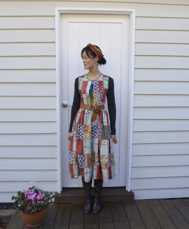 patchwork outfit